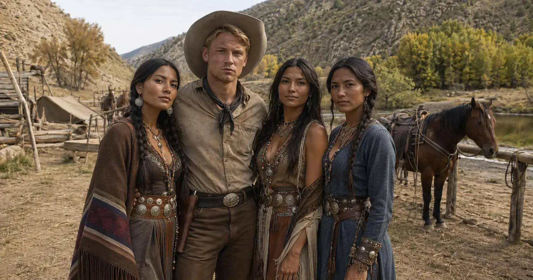 “Choose One of My Three Daughters,” the Apache Chief Told the Cowboy — He Chose All Three, Then Rode Into War Beside Them