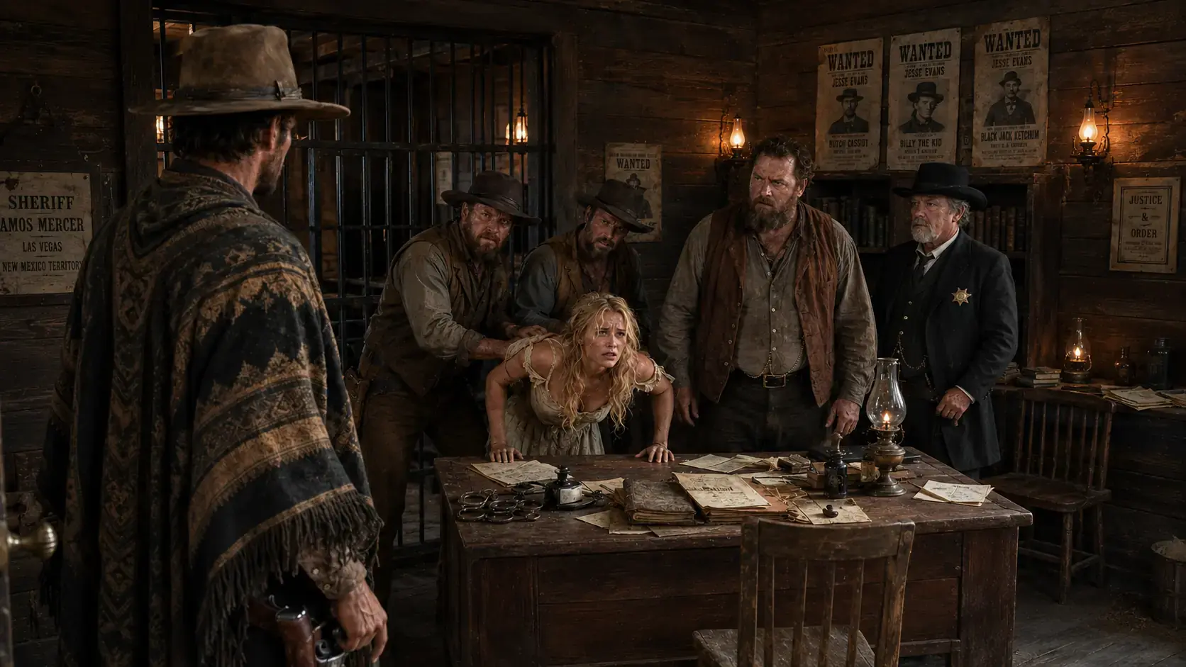 “STOP!” The Nameless Gunslinger Shouted After Seeing the Sheriff’s Daughter in Jail | Wild West Story