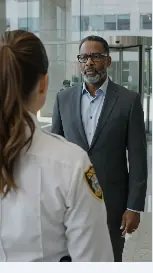 Security Guard Blocked an Elderly Man at the Elevator—Then His Phone Rang