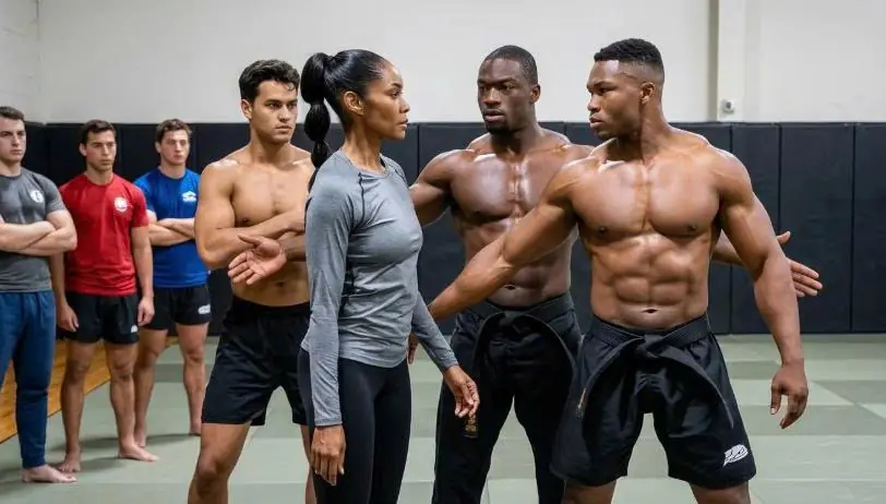 Three Black Belts Surrounded the New Woman — Less Than a Minute Later, All Three Had Tapped