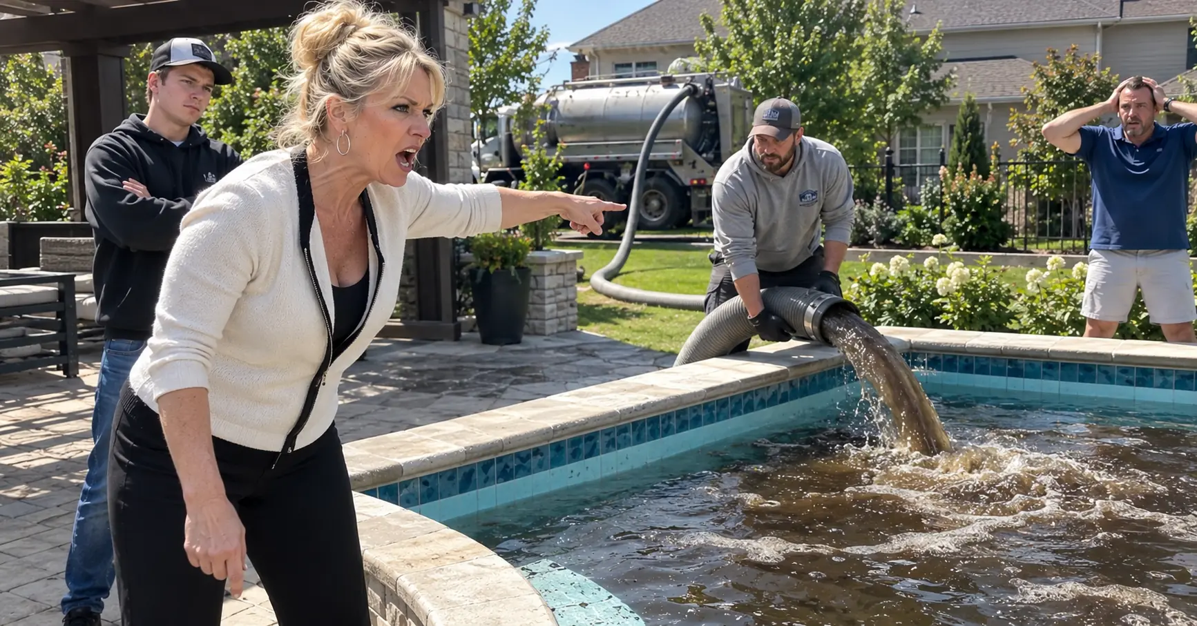 HOA Pumped Sewer Water Into My Private Pool — Then the Security Footage Revealed What She Was Really Doing