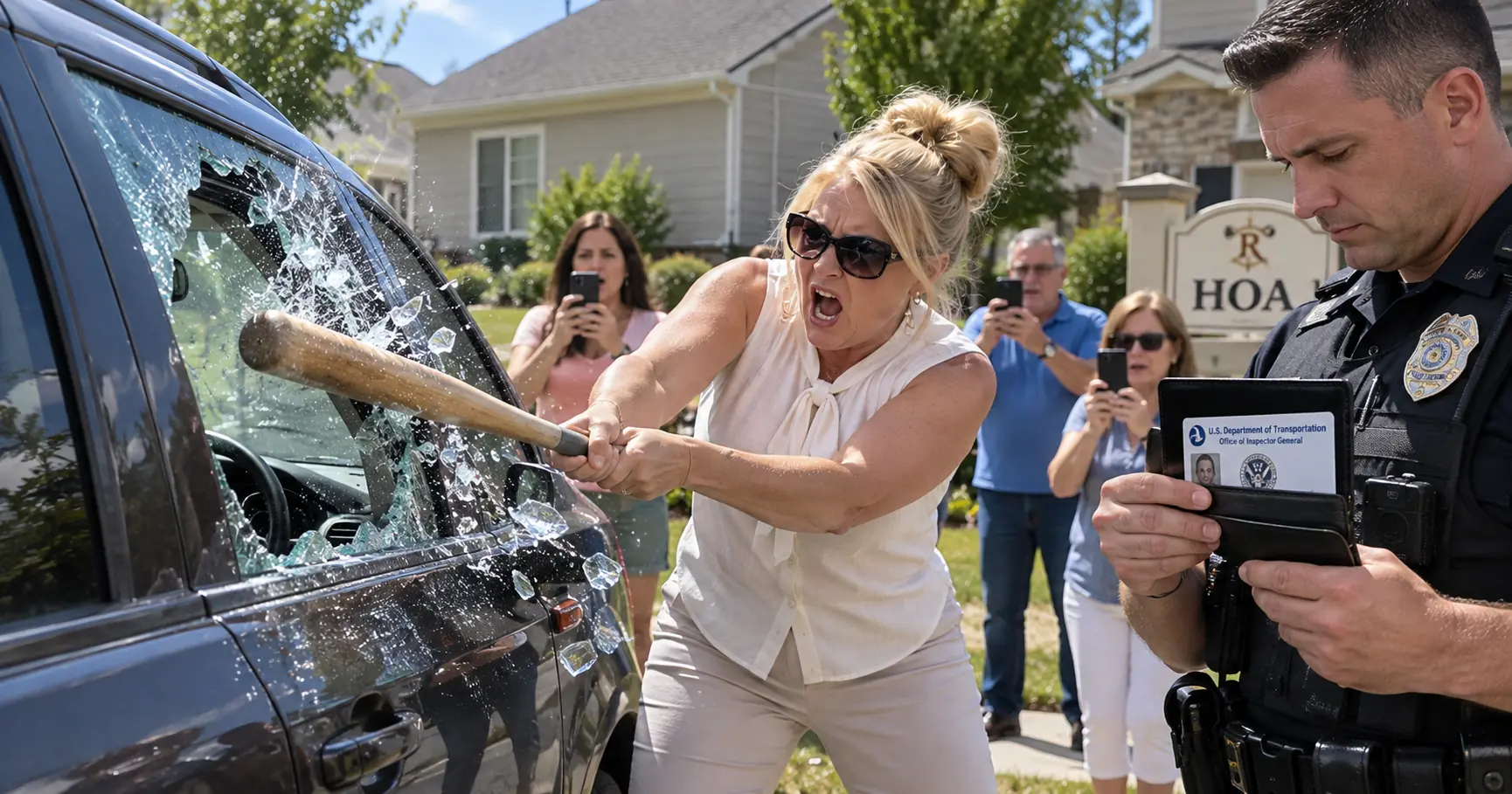 HOA Smashed My Truck Window Over a Parking Decal — Then the Officer Read the Card in My Wallet