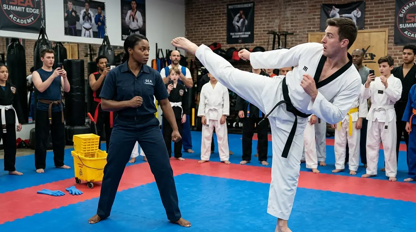 Unaware Black Woman Was an Undefeated Champion, Black Belt Dared Her to Fight "for Fun" — Regretted It