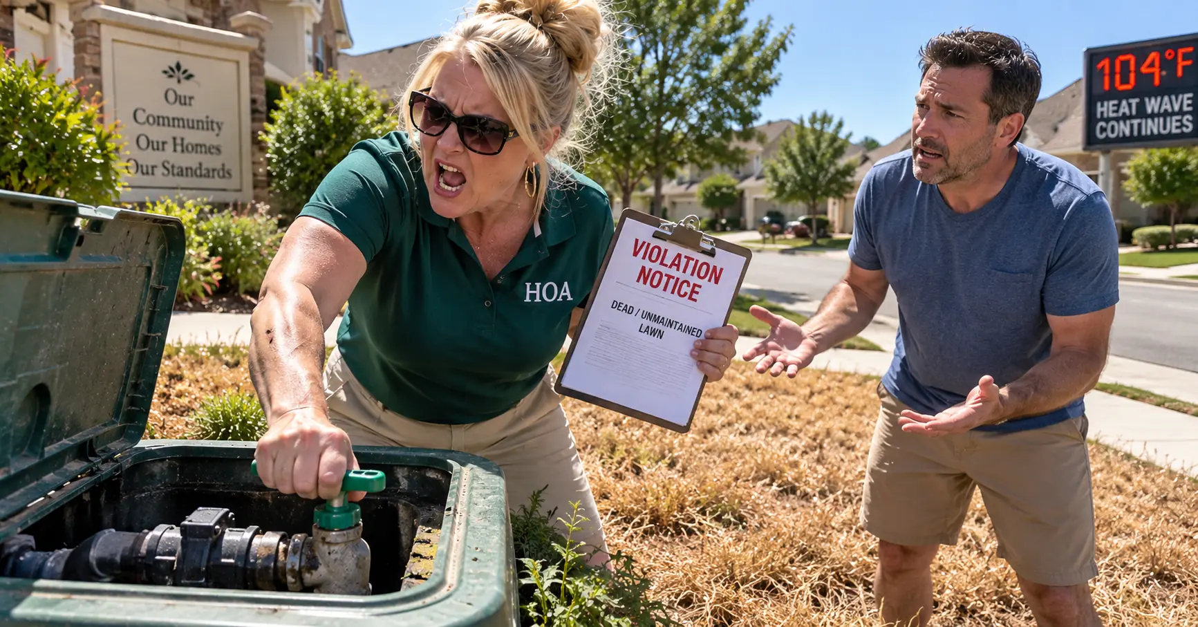 HOA Karen Shut Off My Sprinklers During a Heatwave - Then Fined Me for the Dead Lawn