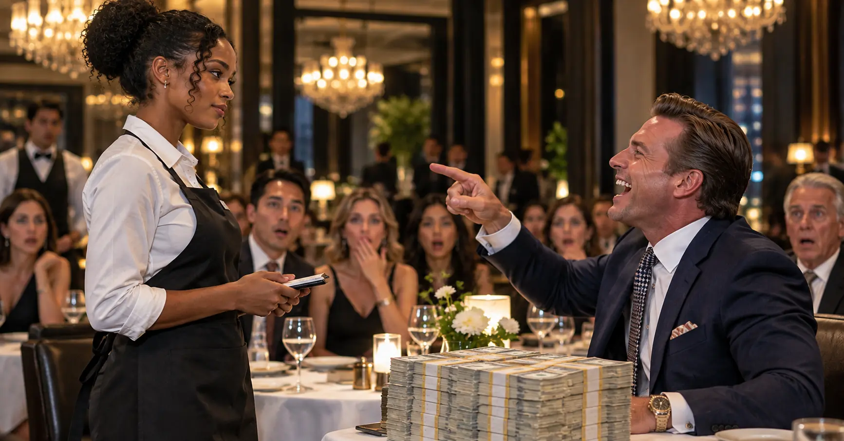 Millionaire Bet $100,000 a Black Waitress Couldn't Speak Mandarin — Her Answer Cost Him More Than Moneys