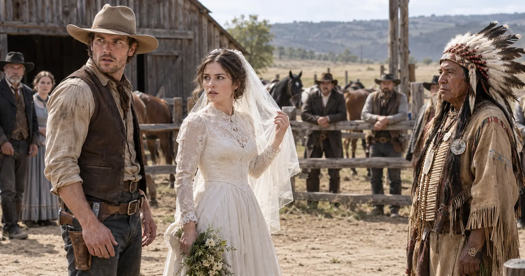 The Chief Told the Cowboy, ‘Marry My Veiled Daughter or Die’ — He Agreed, Then Went Silent When She Lifted the Veil
