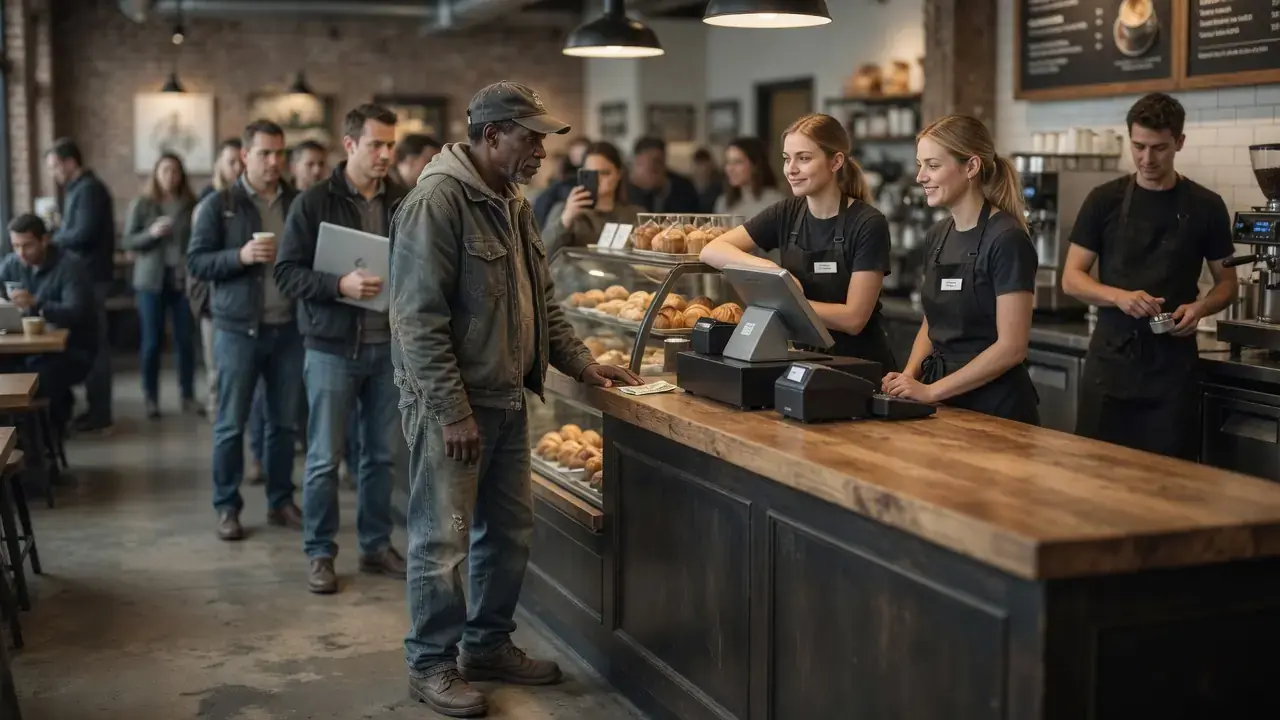Undercover Boss Orders Coffee at His Own Counter — Freezes Mid-Bite When 2 Cashiers Start Talking