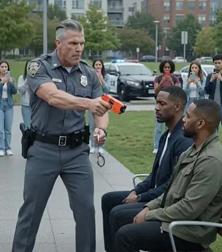 A Rookie Cop Aimed a Taser at Two Men on a Park Bench — Then One Said, “Make Sure Your Camera Catches This Part.”