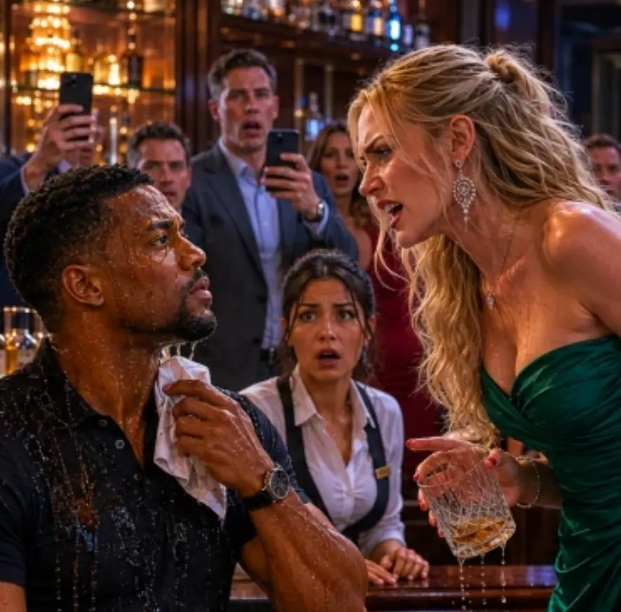 Woman Pours Drink On Black Man At Bar—Froze When He Said “You Just Cost Your Company $100M”