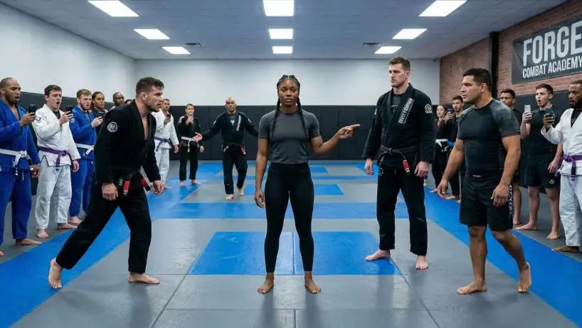 The Dojo’s Best Black Belts Asked Who She Wanted First — She Said, “Together.”