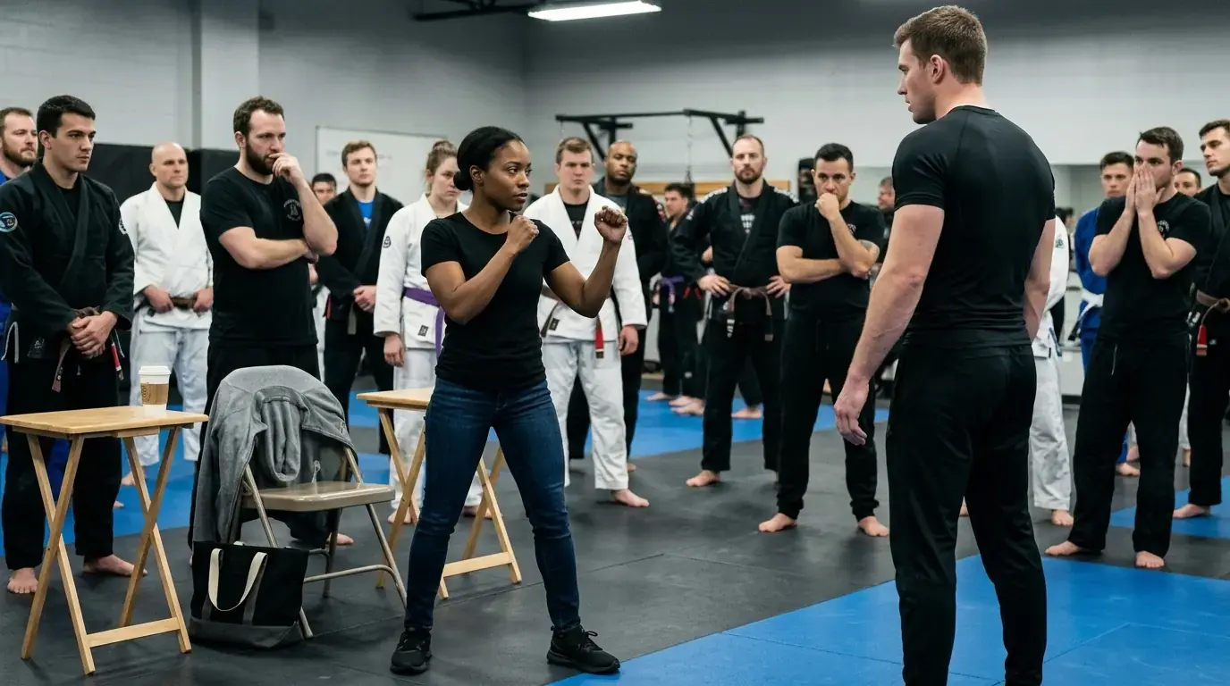 A Cocky Black Belt Called Her “Too Small to Fight” — Then She Took Off Her Jacket and Raised Her Guard