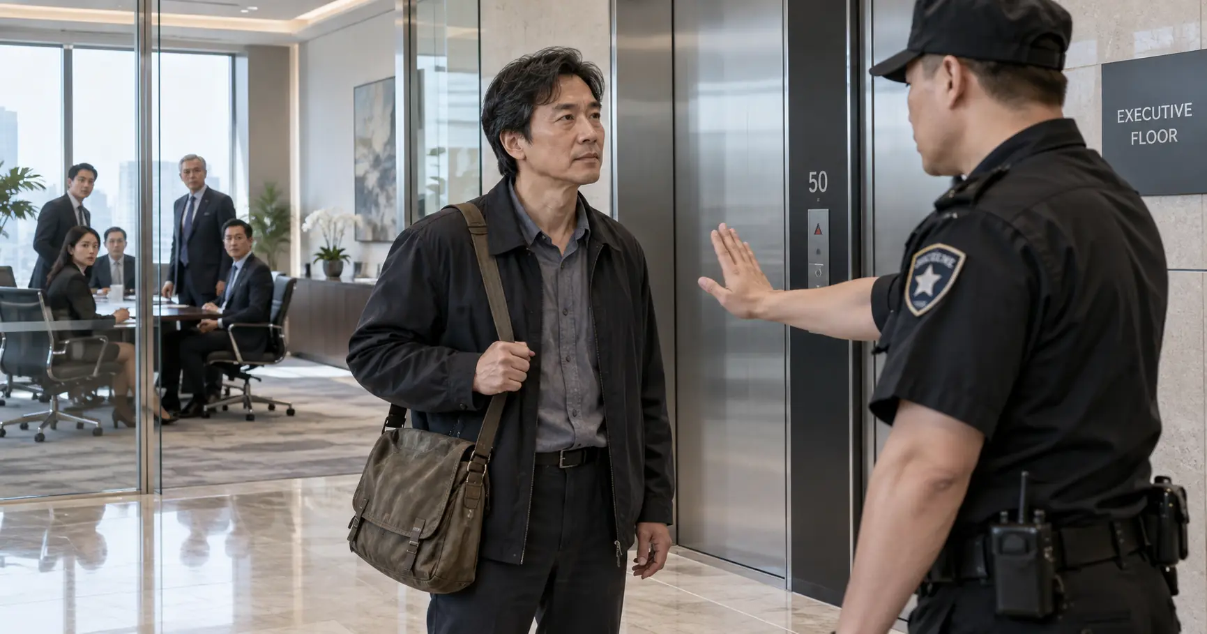 Security Stopped Him From the Executive Floor—Then the Boardroom Doors Opened