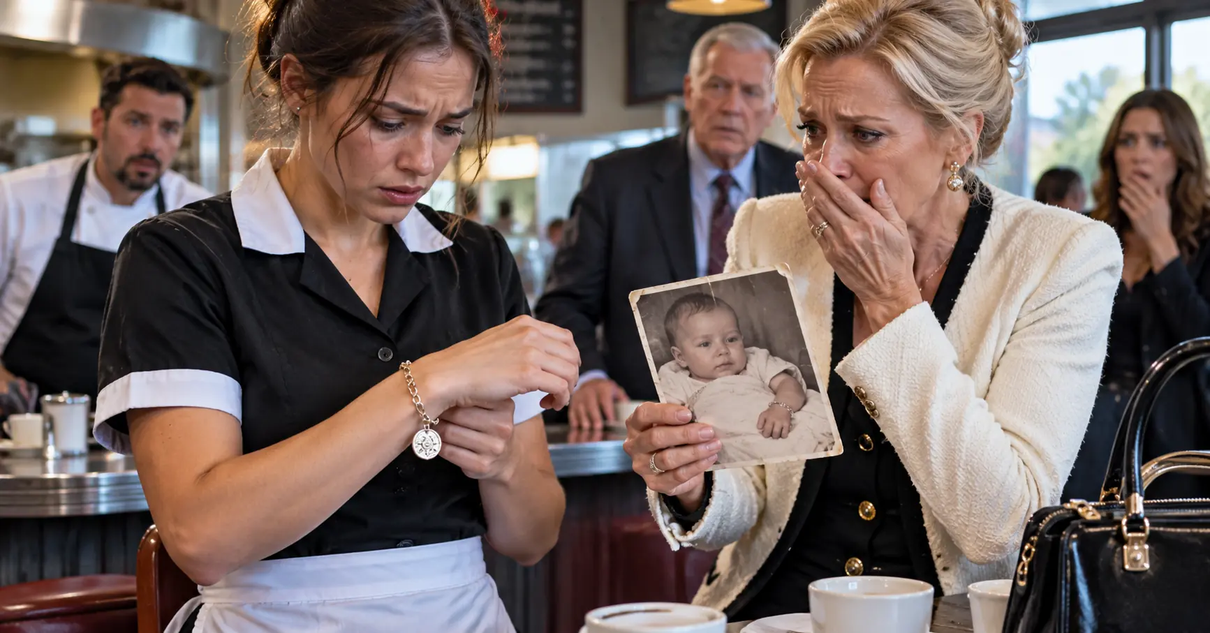 A Waitress Wore the Bracelet a Millionaire Buried With Her Baby — Then a Sealed Hospital File Changed Everything