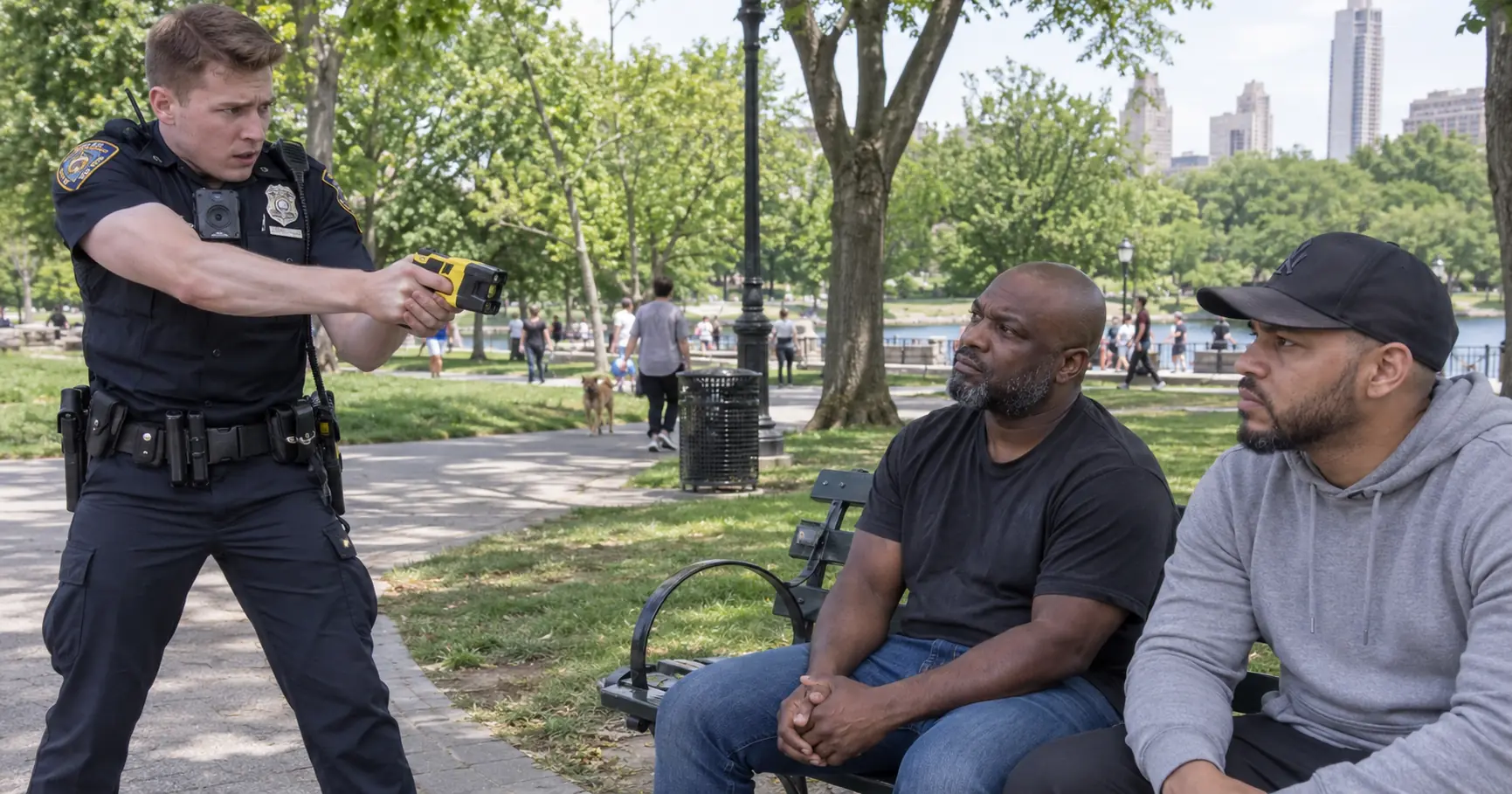 A Rookie Cop Pointed a Taser at Two Men on a Park Bench - Then One Told Him to Keep His Bodycam Rolling