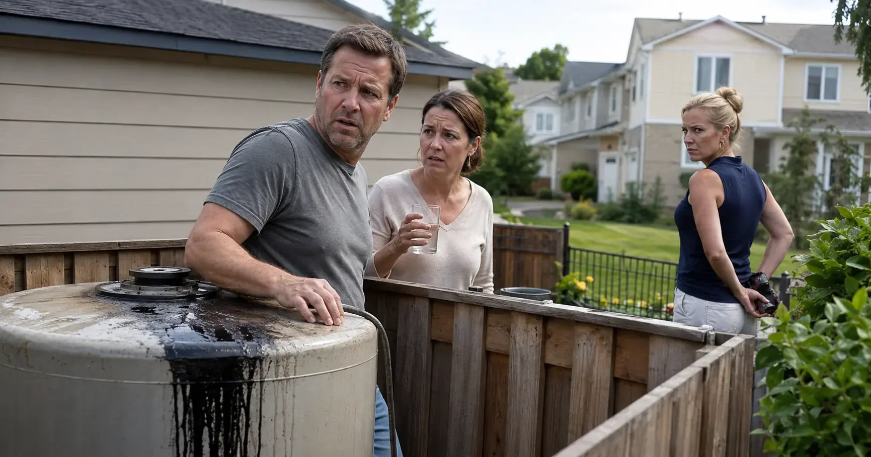 My Neighbor Poured Black Liquid Into Our Water Tank—Then I Discovered What She Was Hiding