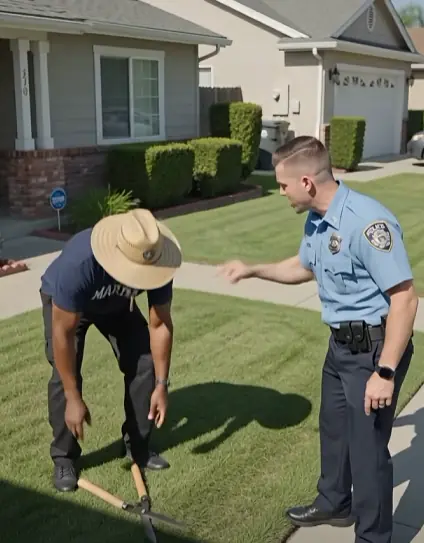 Police Harass Elderly Black Man Gardening — Then the Watch Commander Freezes