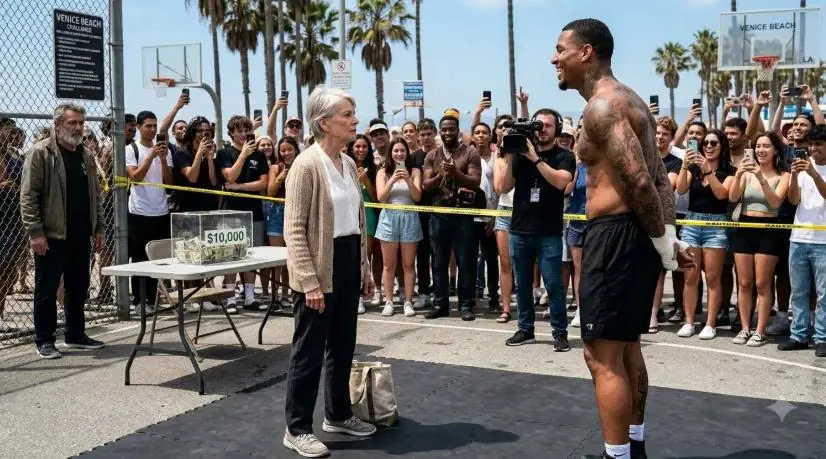 "Hit Me for $10K!" Champion Dares Old Grandma — Trainer Screams "STOP!" Seeing Her Stance