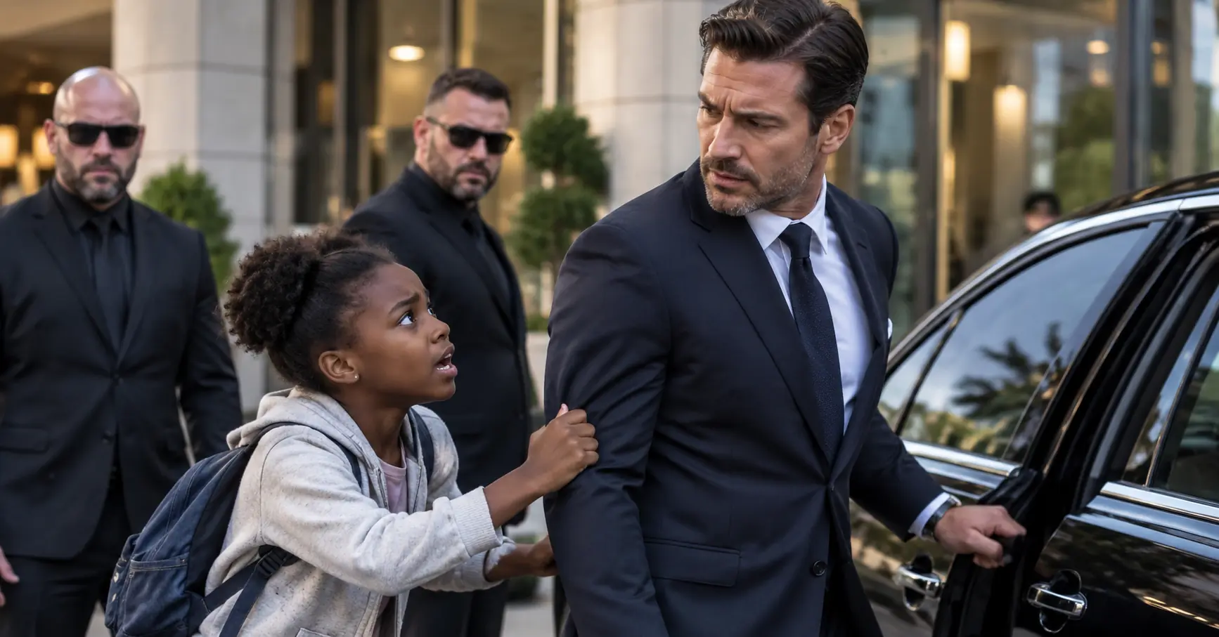 The Black Girl Heard Two Guards Speaking Russian — Then She Grabbed the Billionaire’s Sleeve and Said, ‘Don’t Get in That Car’
