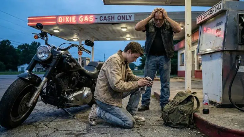 A Runaway Teen Fixed a Stranded Biker’s Motorcycle for Free — Hours Later, Hundreds of Riders Came to His Door