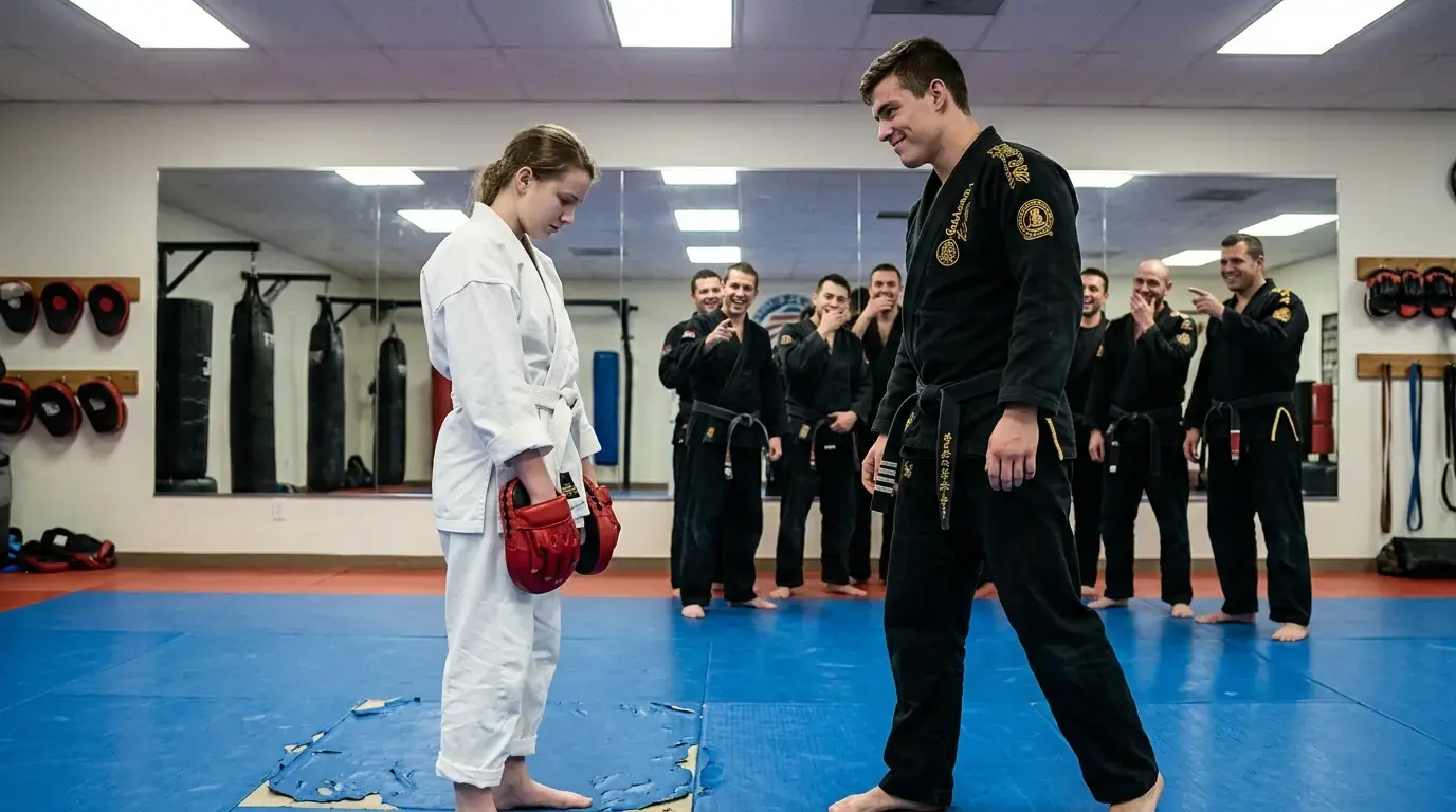 Ten Black Belts Laughed at the Scrawny Teen in a Loaner Gi — Then the Instructor Learned She Was a National Champion