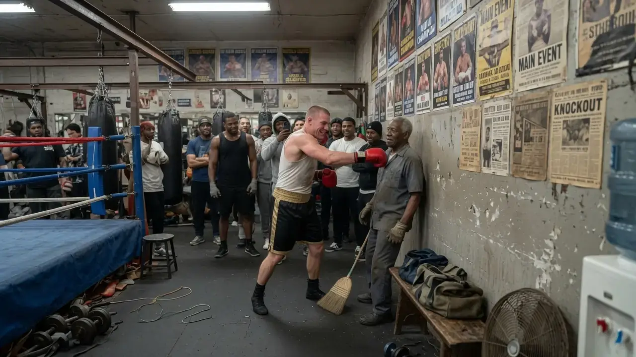 The Boxing Star Mocked an Elderly Locker-Room Attendant — Then the Old Man Asked Him to Throw His Fastest Punch