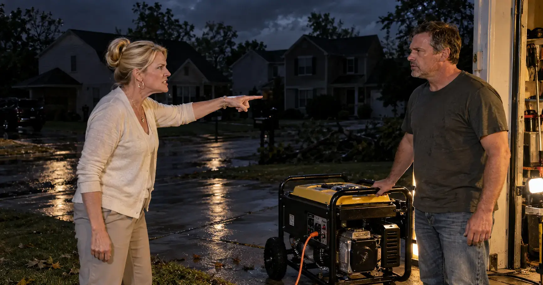HOA Karen Ordered Me to Shut Off My Generator During a Blackout — Then Her Own House Went Dark Too