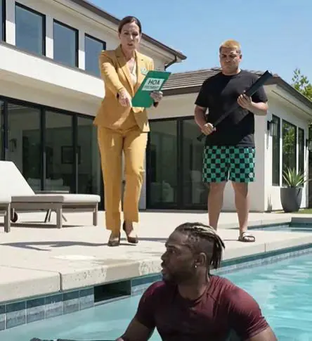 HOA President Sent Her Son With a Bat to Remove a Black Homeowner — Then His FBI Badge Hit the Pool Deck