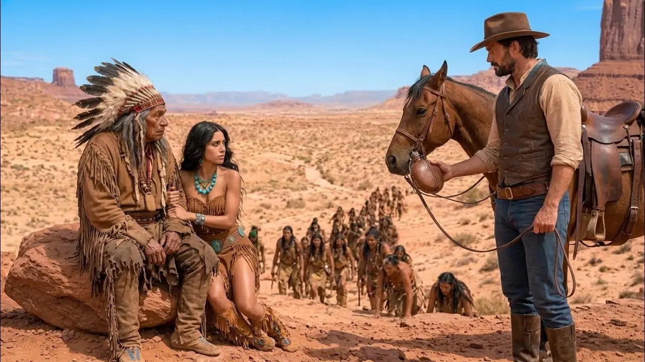 A cowboy saved a starving Apache tribe by giving away nearly everything he had… then at sunrise the chief offered him something priceless