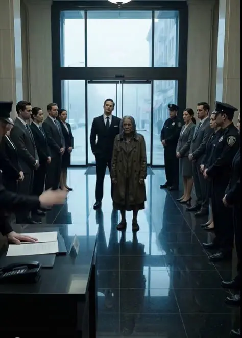 THE OLD WOMAN IN THE MAIN LOBBY