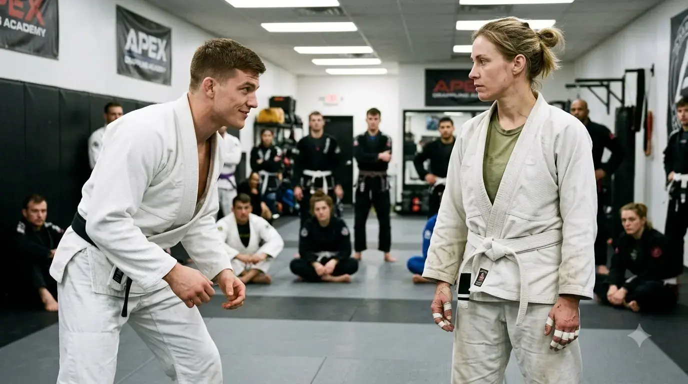 “Now Your Turn,” a Young Black Belt Mocked a Quiet Woman — Then She Stepped Onto the Mat