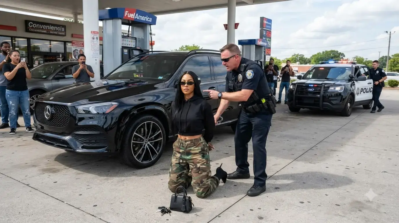 Cops Forced a Woman to Her Knees at a Gas Station — Then One ID Card Made the Entire Scene Go Silent
