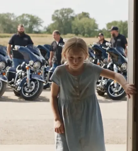 The Little Girl Walked Into a Biker Garage and Whispered Six Words. By the Next Morning, an Entire Town Would Learn Why She Had Chosen That Door.