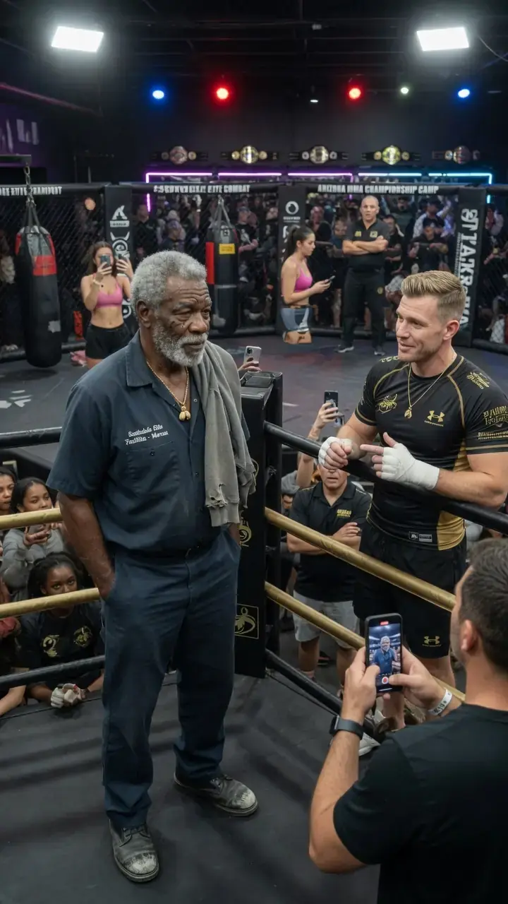 The Millionaire Fight Coach Mocked His Janitor for Years — Then the Quiet Man Stepped Into the Cage