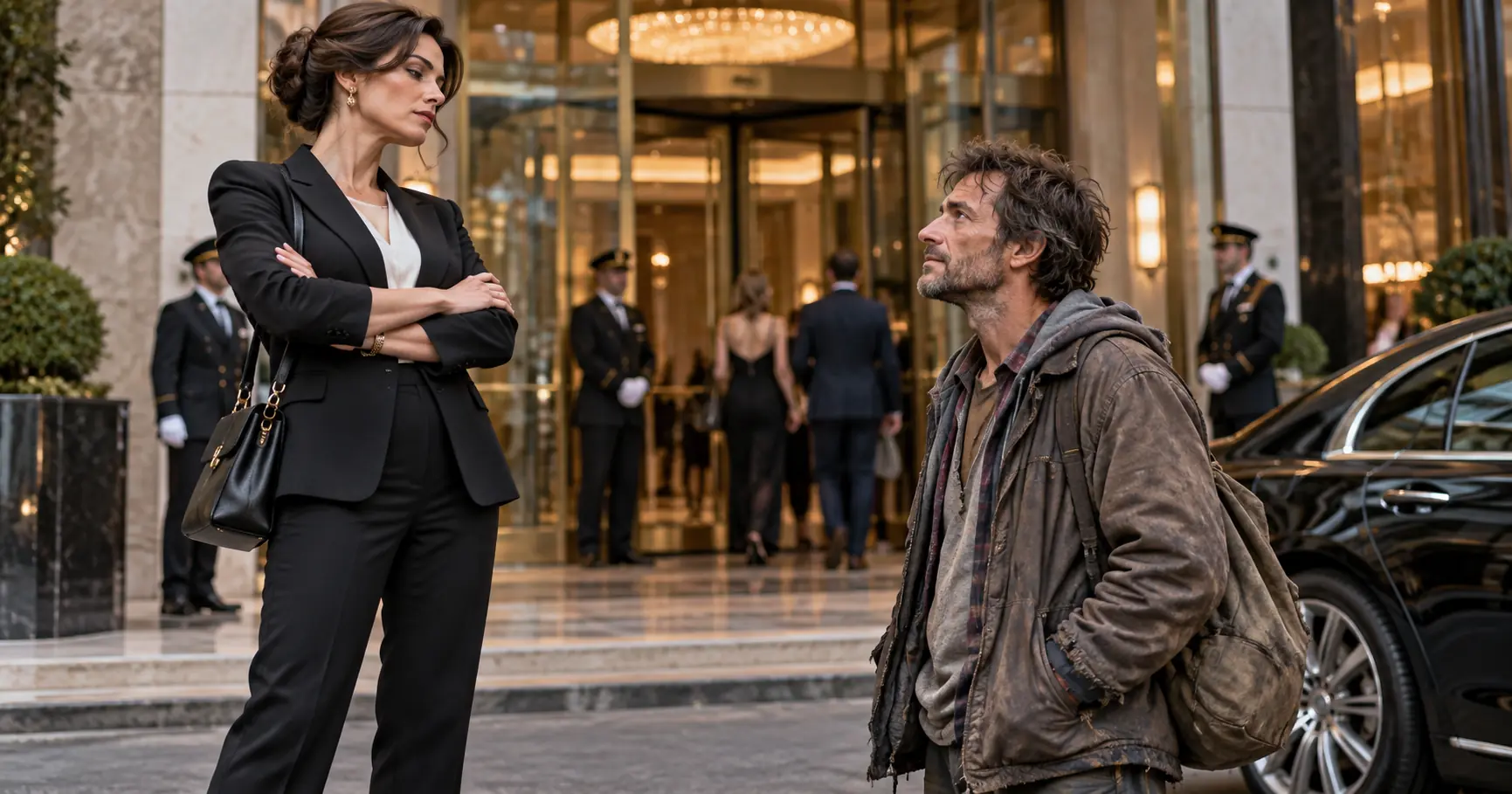 She Mocked a Poor Man Outside the Hotel—Then Her Interview Inside Went Bad