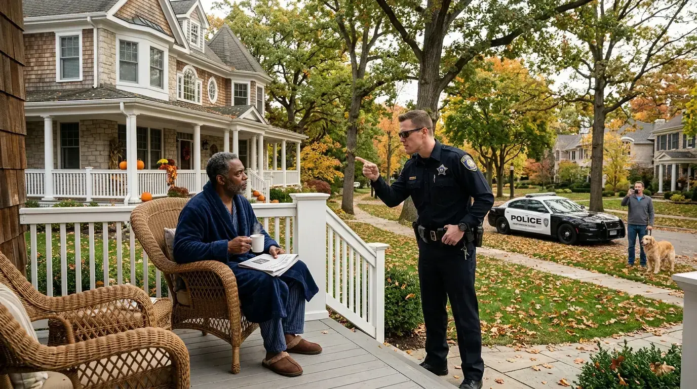 A Cop Handcuffed a Black Man Drinking Coffee on His Own Porch — Then His Wife Handed the Sergeant One ID Card
