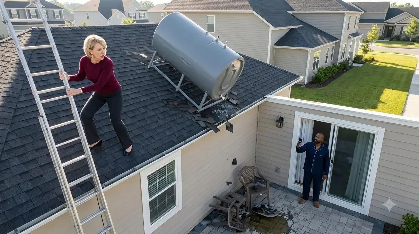 HOA President Tried to Stage an “Accident” on a Homeowner’s Property — Then He Revealed Who She Really Wanted Under That Falling Tank