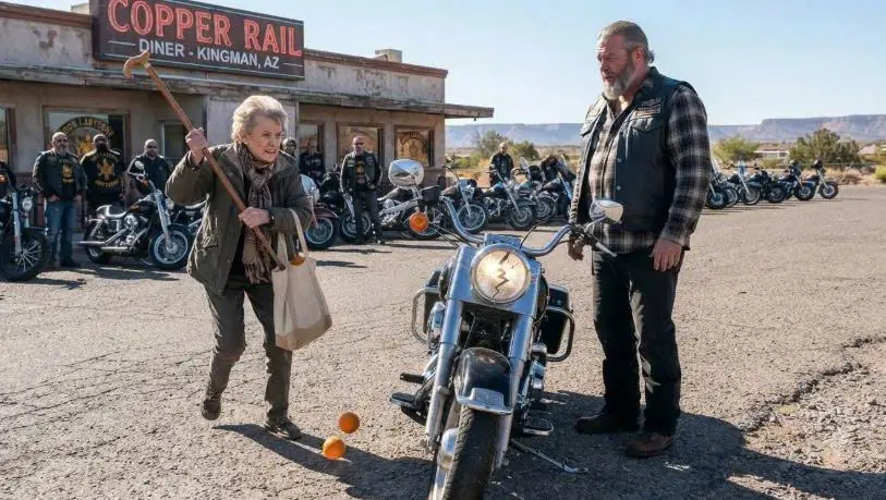 82-Year-Old Woman Smashed a Biker’s Harley With Her Cane — Then She Saw the Crack in the Headlight