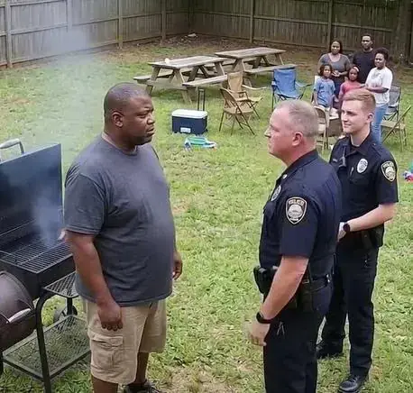 Cops Humiliated a Big Black Man at His Own BBQ — Then Learned Why He Stayed So Calm