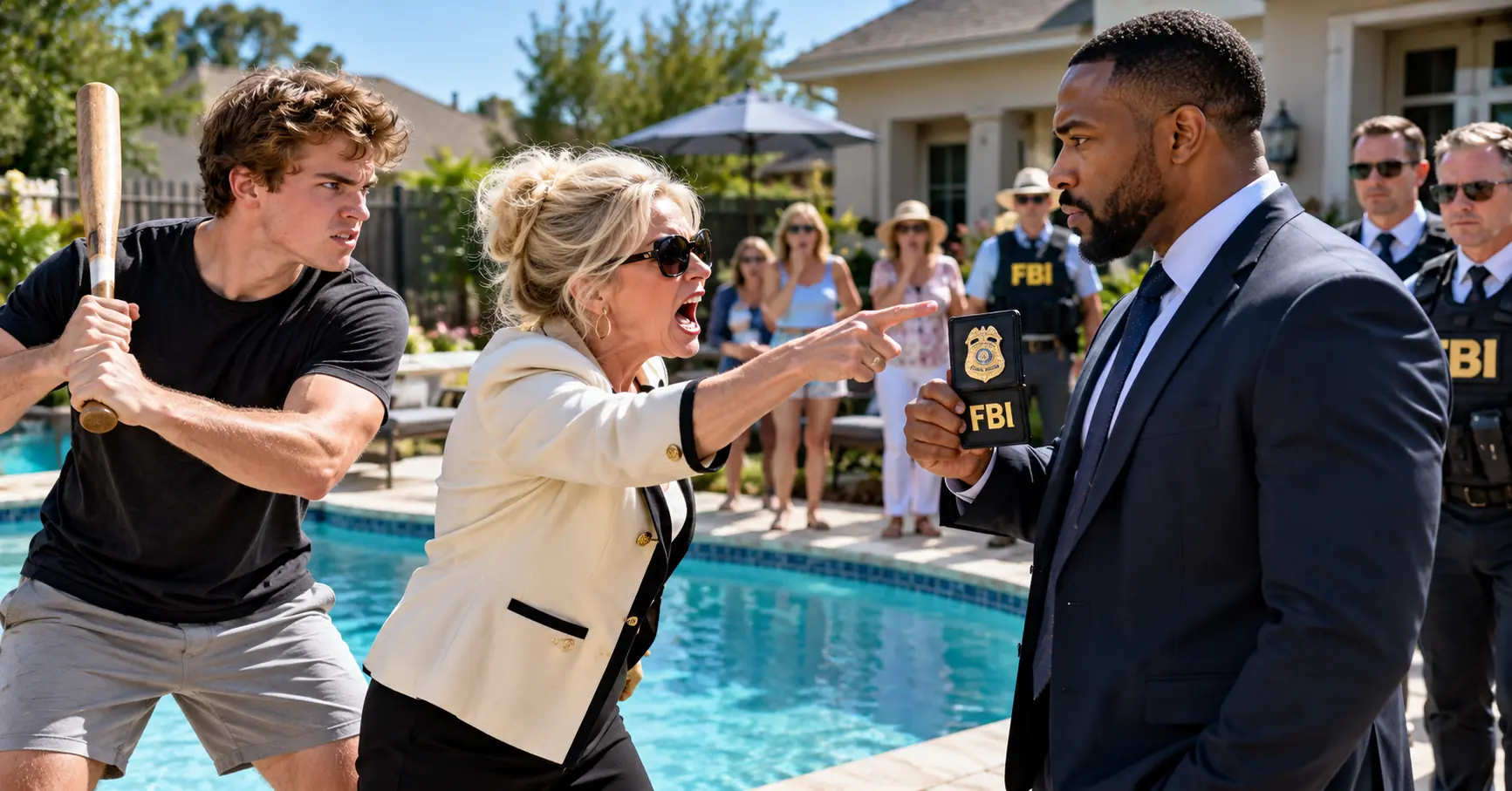 HOA President Sent Her Son With a Bat to Remove a Black Homeowner — Then His FBI Badge Hit the Pool Deck