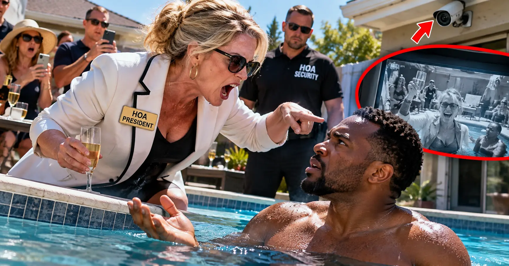 HOA President Entered My Private Pool Without Permission — Then the Cameras Revealed the Truth