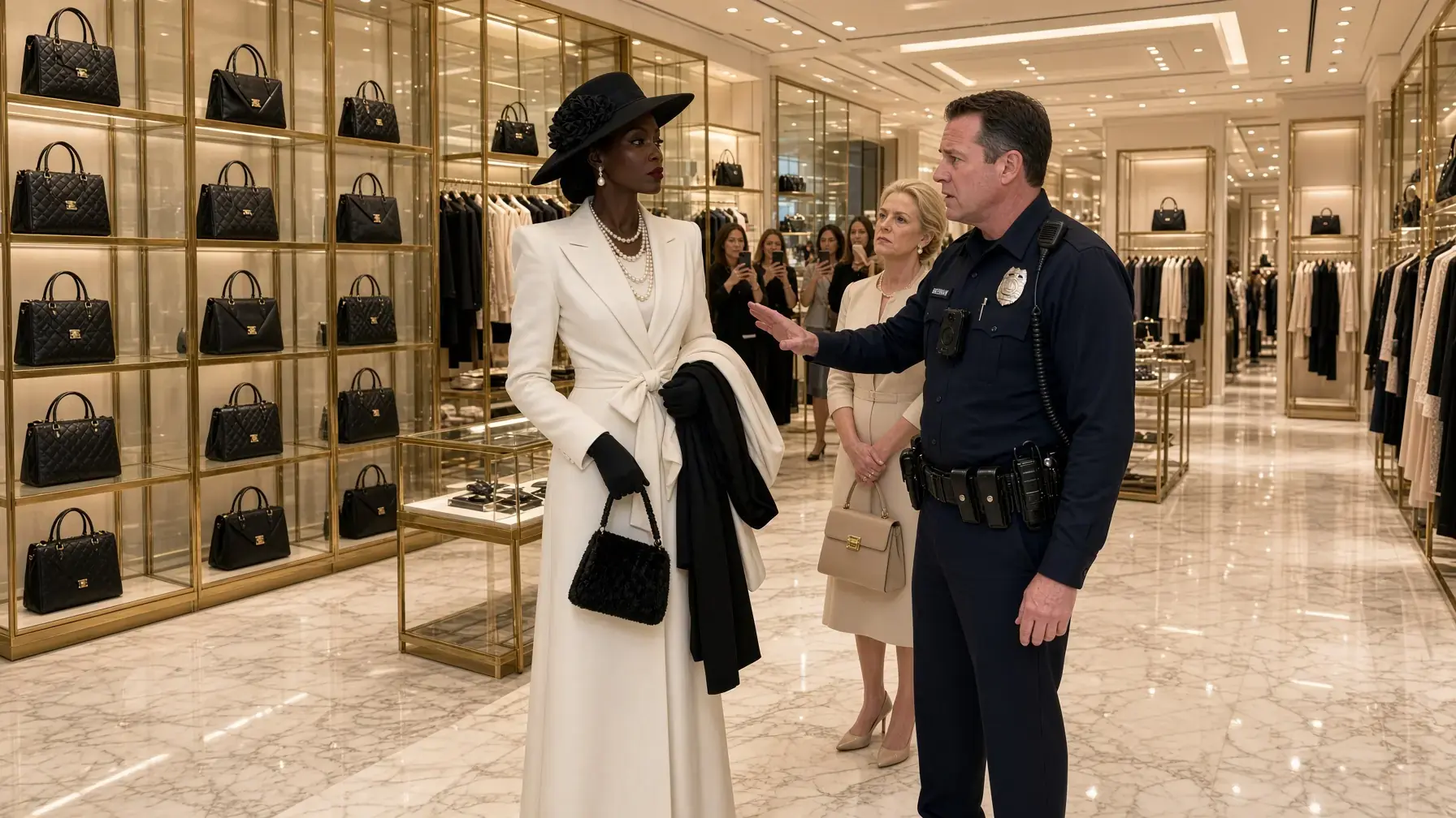 A VIP Called Police on a Black Woman Carrying Three Dresses — Then the Regional President Ran Downstairs and Said, “She Owns the Company”