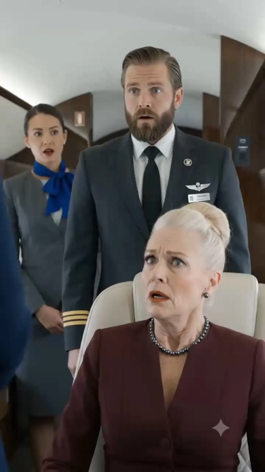 While I was sitting in seat 1A waiting for Northstar Airways Flight 418 to depart, the captain stepped into first class