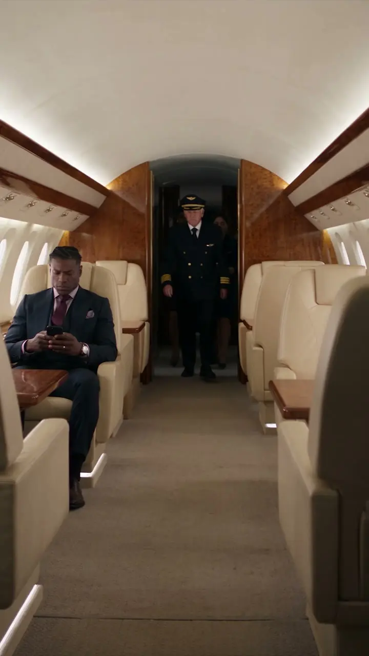 While I was sitting in seat 1A waiting for Northstar Airways Flight 418 to depart, the captain stepped into first class