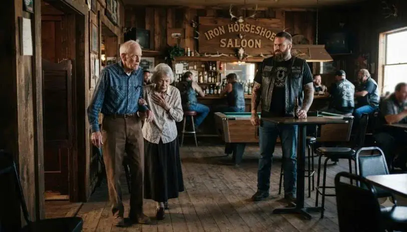 “Can We Rest Here?” An Elderly Couple Meets Hells Angels Boss — Then Roy Said, “They’re Under My Protection”