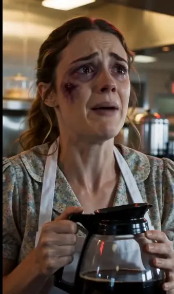 Biker Leader Saw the Waitress’s Bruises Behind the Diner Counter — Then His Brotherhood Made Her Abuser Answer in Front of the Entire Town