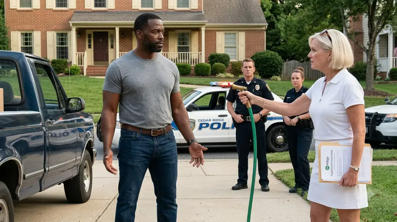 Karen Called 911 on a Man in His Driveway — Then Went Pale When She Heard Cops Called Him