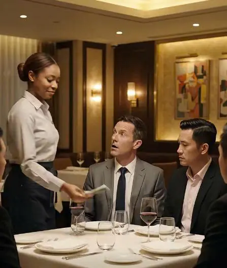 THE MILLIONAIRE BET $100,000 — THEN THE BLACK WAITRESS SPOKE MANDARIN AND THE WHOLE ROOM STOOD UP