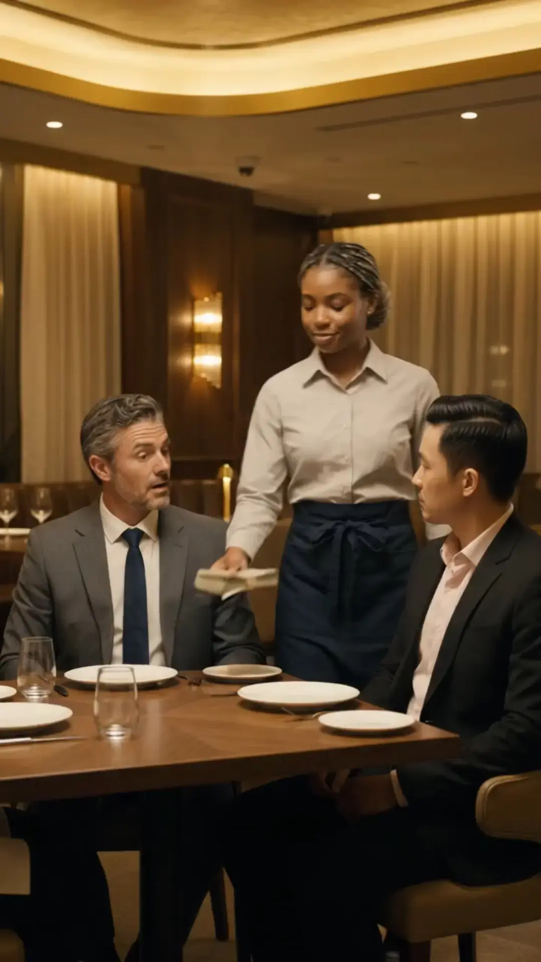 THE MILLIONAIRE BET $100,000 — THEN THE BLACK WAITRESS SPOKE MANDARIN AND THE WHOLE ROOM STOOD UP