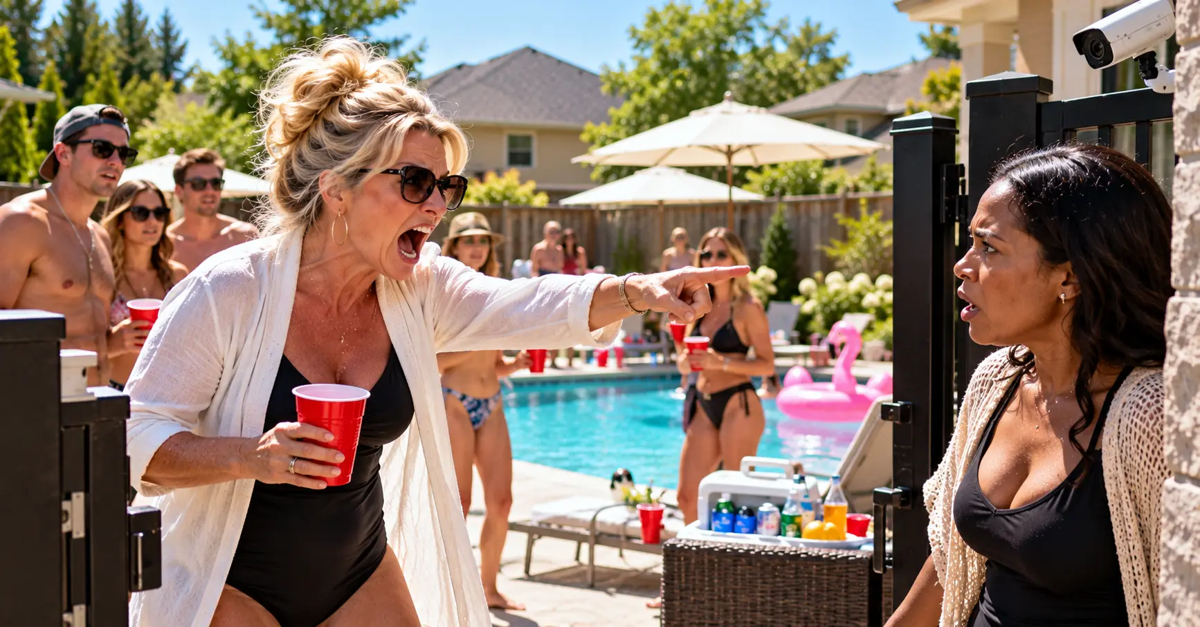 The HOA President Turned My Private Pool Into a Paid Weekend Club — Then My Cameras Exposed Everything