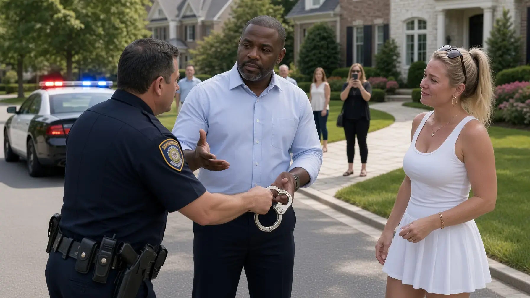 A Wealthy Neighbor Screamed That a Black Man Hit Her — Then the Police Played Back 18 Seconds of Video